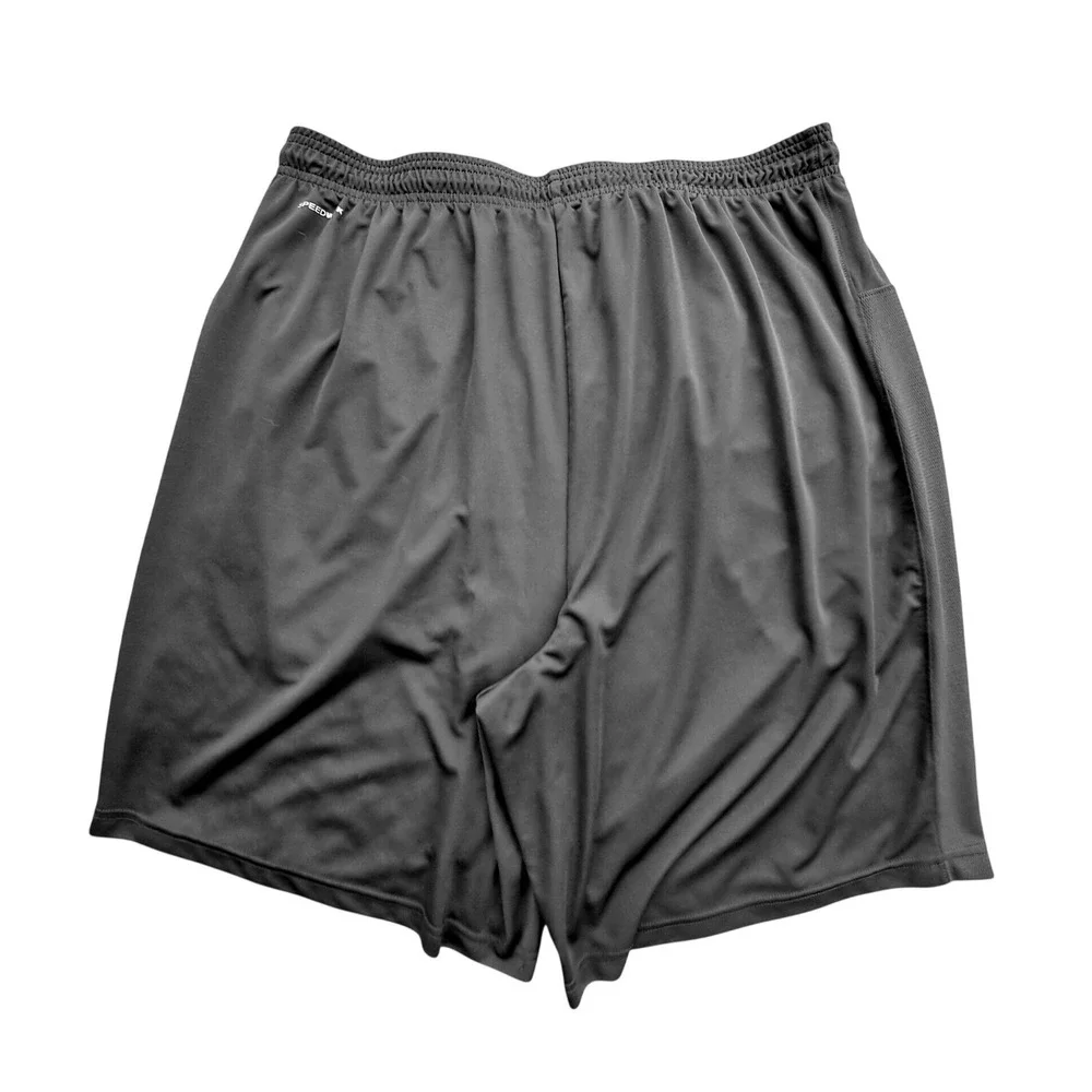 Reebok Mens 2XL Black Speedwick Athletic Shorts Pockets Drawstring Gym Mesh